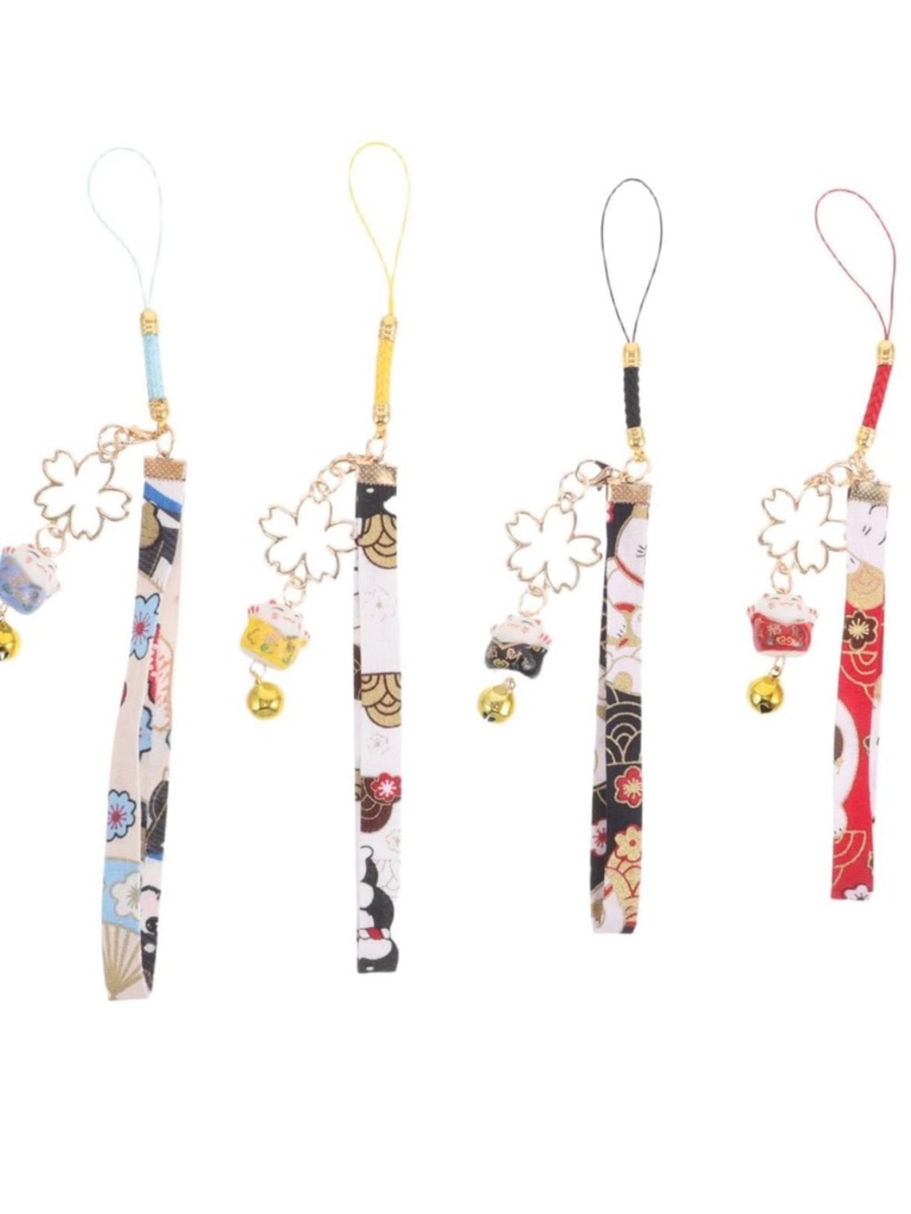 Japanese Charm Strap with Bell - Assorted Colors